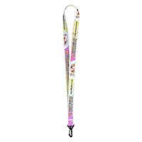 3/4” Import Air Ship Super Soft Polyester Multi-Color Sublimation Lanyard